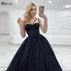 Блестящее длинное вечернее платье, новинка 2022, черное платье с сердечком для официальной вечеринки, выпускного вечера, женское платье