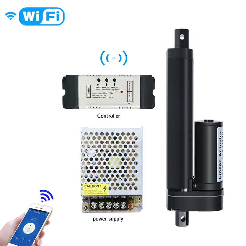 12V WI FI дистанционного Управление линейный привод 300 мм 400 ход приводы для подъема