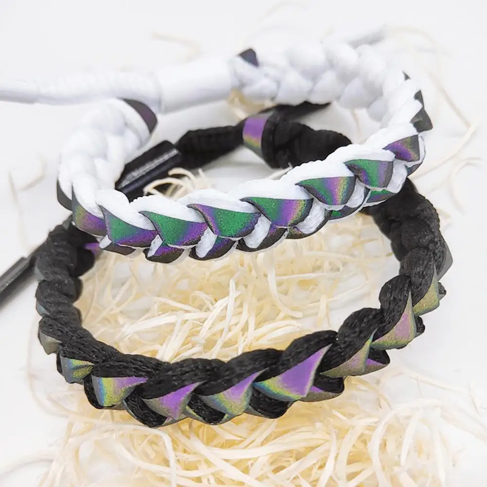 1 шт. для женщин и мужчин модный светоотражающий поверхностный браслет из нитей