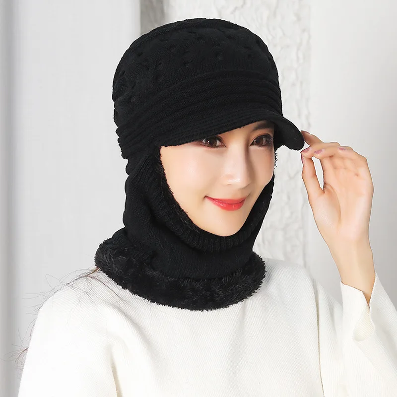 Брендовые зимние вязаные шапочки для женщин | Аксессуары одежды