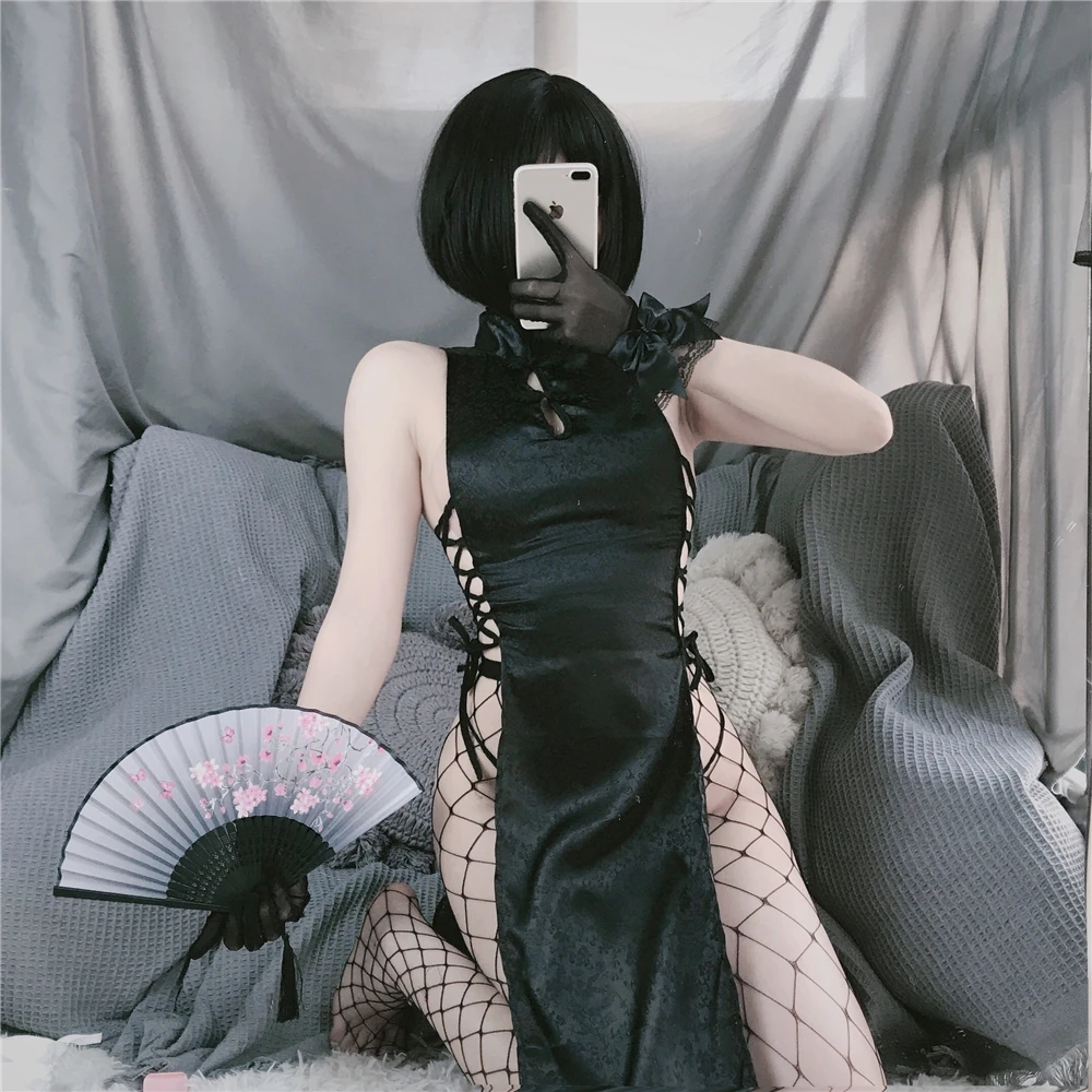 

Горячий галстук в стиле Чонсам сексуальное нижнее белье разные зоны влюбленные чувства Готическая крутая девушка лучший выбор нижнее бель...