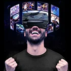 3d-очки виртуальной реальности VRG Pro, полноэкранные визуальные широкоугольные Очки виртуальной реальности для смартфонов от 5 до 7 дюймов, очки