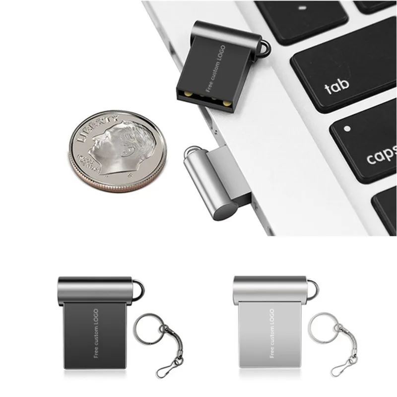 

Mini Usb Flash Drive 32Gb 64Gb Pendrive Flash Memory Stick 16Gb 8Gb Pen Drive Metal Cle Usb U Stick 4Gb 2.0 High Speed Free Logo