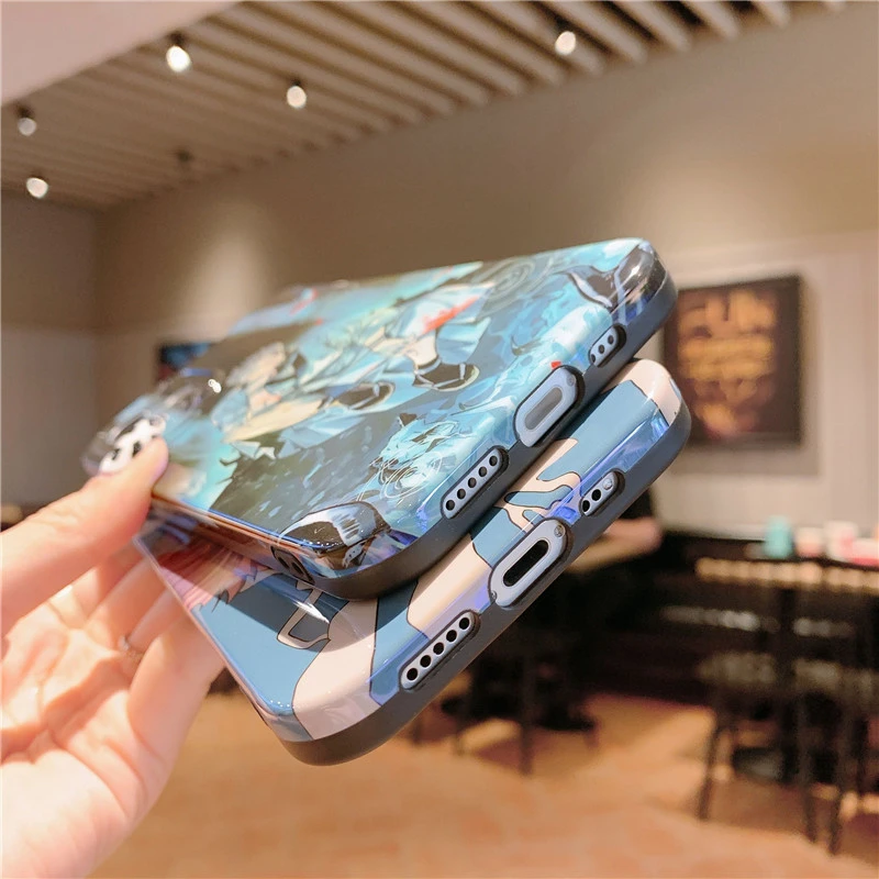 japan anime jujutsu kaisen itadori yuji ryomen phone case for iphone 13 12 11 pro max x xs max xr 7 8 puls blu ray soft cover free global shipping