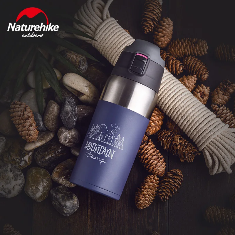 Двухслойная Вакуумная бутылка Naturehike из нержавеющей стали спортивные бутылки
