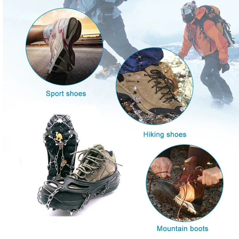 18 Зубцов нержавеющая сталь ледяной захват открытый для альпинизма