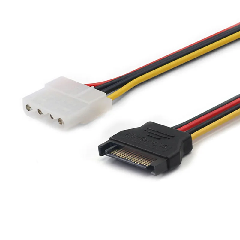 Новый 15 Pin SATA папа 2 Женский 4 Molex Female IDE HDD Power жесткий диск питания Кабельный