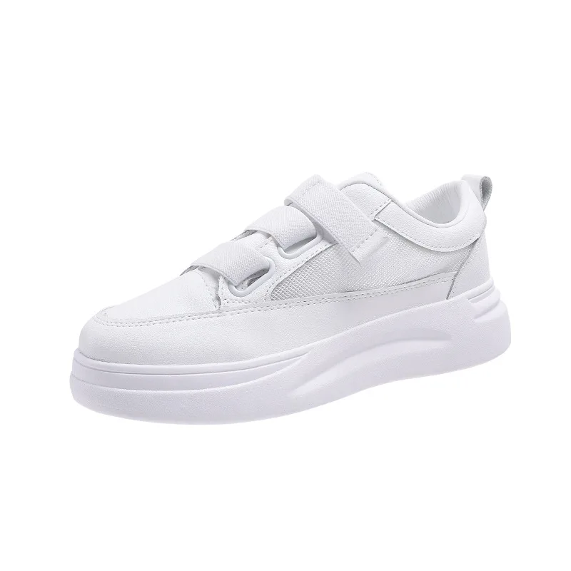 Woman Leather Shoes 2019 Autumn New Fashion Women Casual High Platform PU White Sneakers | Обувь