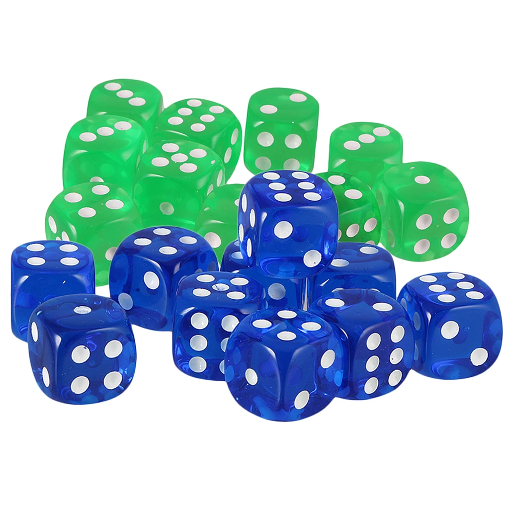 20 шт настольная игра D6 пластиковые формы для питьевой игры D & ролевые