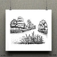zhuoang forest model clear stamps for diy scrapbookingcard making decorative silicon stamp crafts
