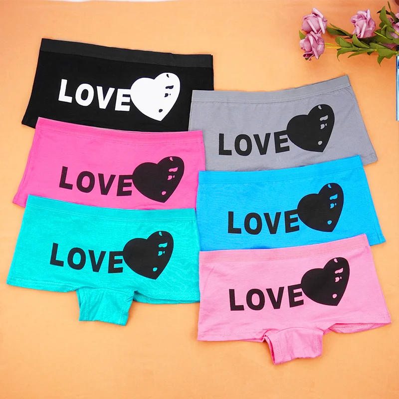 Сексуальные трусики женские боксеры из хлопка набор 6 шт. для девушек шорты