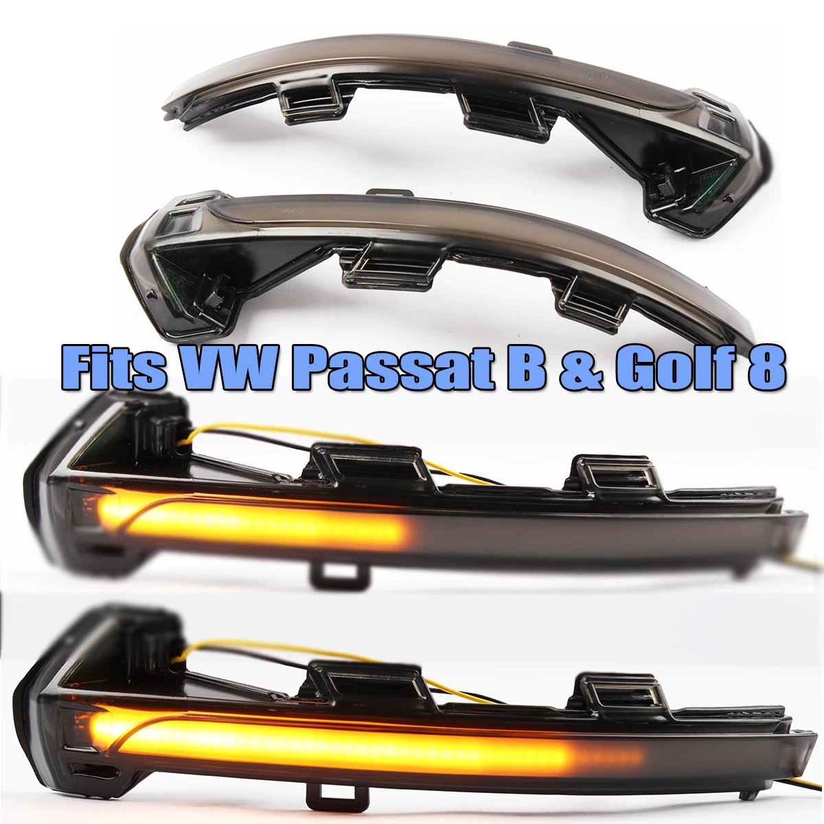 

Пара светодиодных боковых зеркал, динамический сигнал поворота, индикатор сигнала поворота, лампа для ретранслятора для Passat B8 G4 Arteron Golf MK8 ID.3