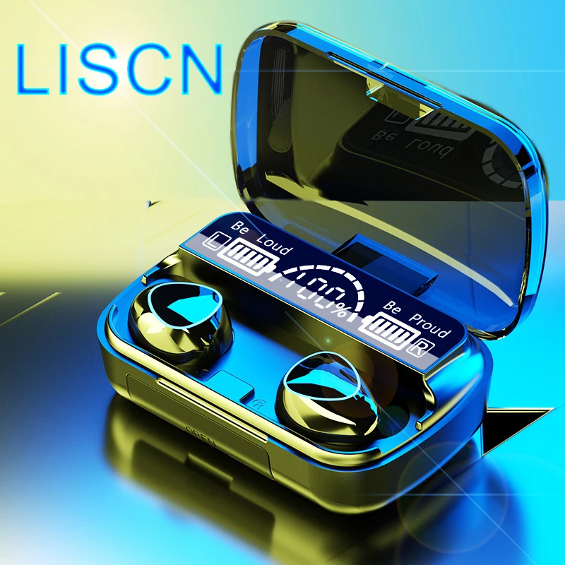 

Music Bluetooth Headset TWS Bluetooth 5.1 Touch Control Waterproof Wireless Headphones with Microphone auriculares