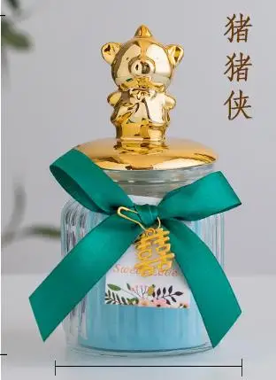 Bow color random Многофункциональные запечатанные банки высокого качества стекло прозрачный пищевой для зёрен контейнер для хранения, банка чайные инструменты предмет интерьера, украшение - Цвет: Bow color random