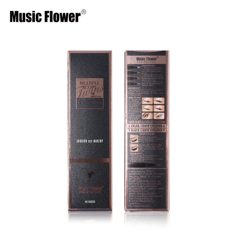 Фирменный набор для макияжа с музыкальными цветами жидкая подводка глаз двойным