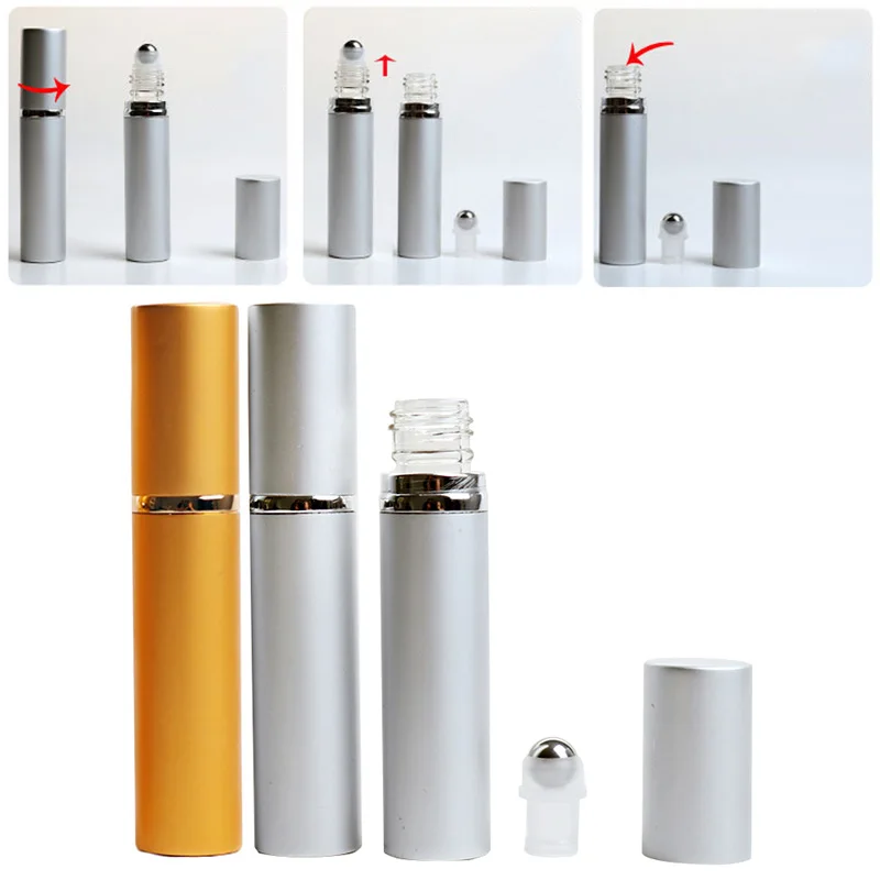 8ml Travel Pot Portable Empty Refillable Makeup Container Roll on Bottle For Essential Oil Fragrance Liquid | Красота и здоровье