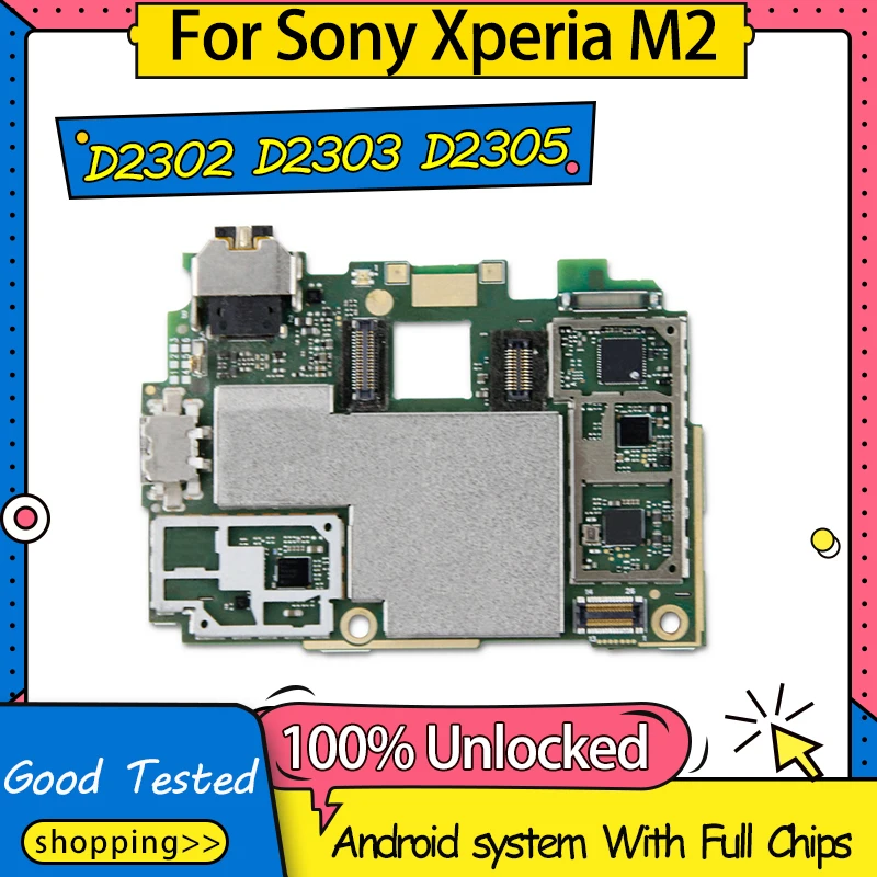 Материнская плата материнская для Sony Xperia M2 D2302 D2303 D2305 высокое качество 100%