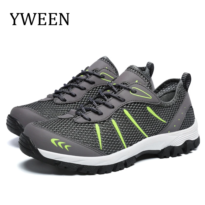 

YWEEN Men Sneakers Breathable Casual Shoes Men Mesh Lace Up Shoes Male Outdoor Walking Footwear Fashion Sports Men Shoes