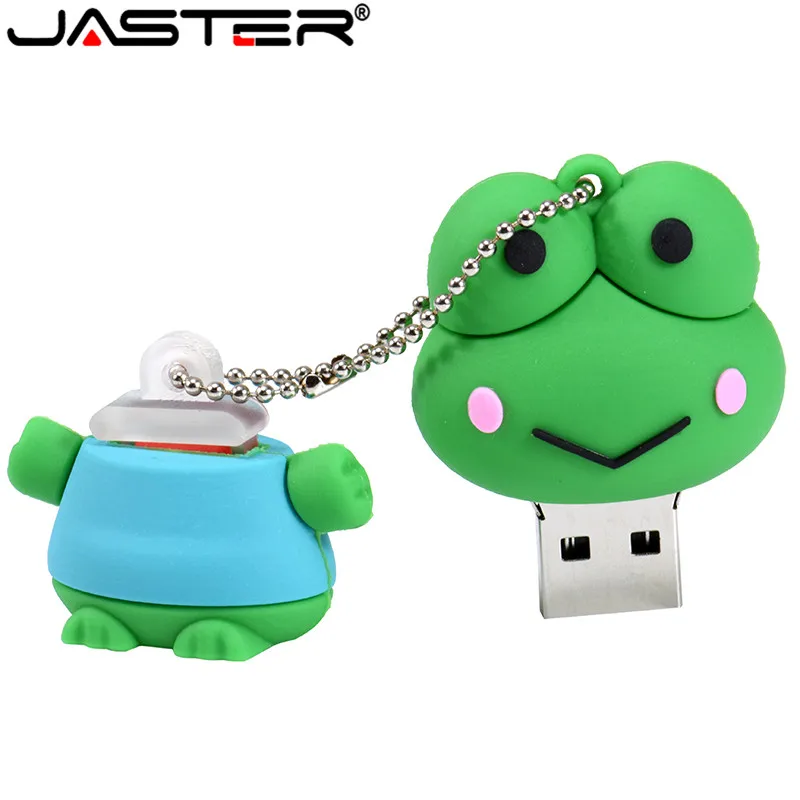 JASTER мультяшная Милая лягушка модель usb2.0 4 ГБ 8 16 32 64 флеш накопитель USB флешка