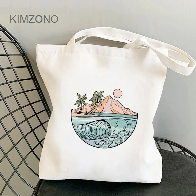 

Great Wave shopping bag shopper eco bolsas de tela shopper grocery bolsa bag string fabric bolsa compra sac toile