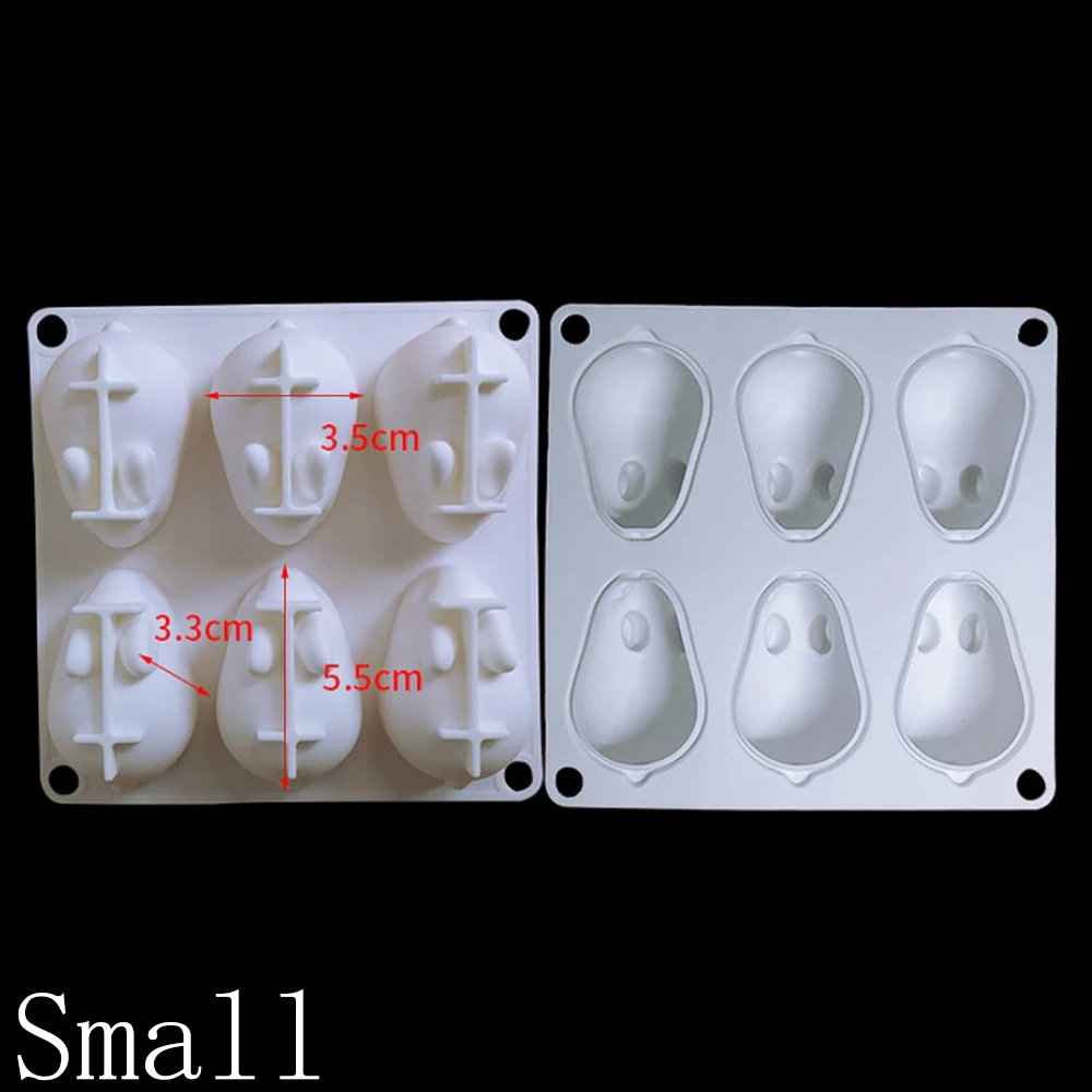 

Bunny Mold Food Grade Silicone 3D Rabbit Shaped Cake Mold For Baking Dessert Mousse Cake Ice Cream Pudding Chocolate Pastry