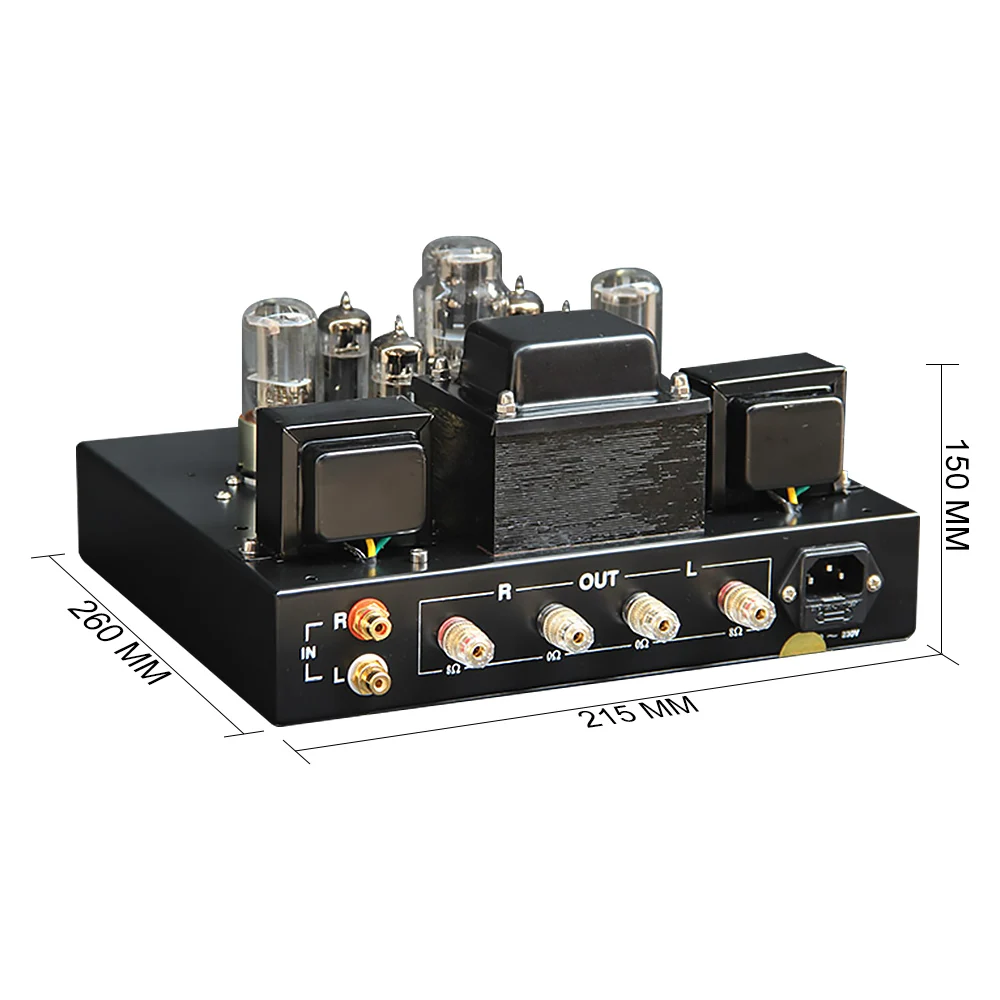 

AIYIMA 6P1 Vacuum Tube Power Amplifier Stereo Class A Single-ended Parallel Pure Bile Tube Amplifiers 6.8Wx2 Home Sound Theater