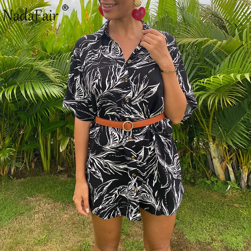 Женское платье-рубашка с запахом коротким рукавом и V-образным вырезом | Женская