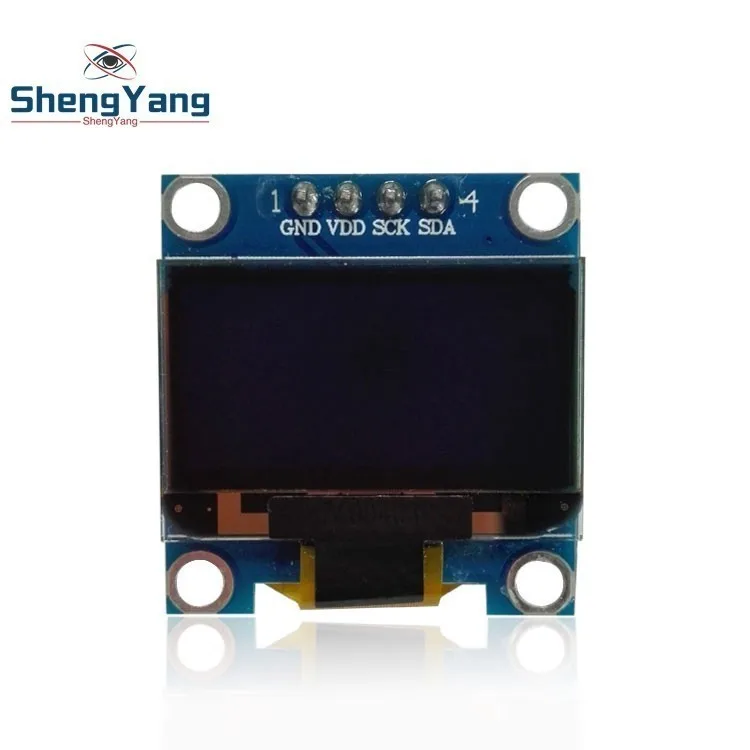 0,96 дюймов IIC Серийный желтый синий OLED дисплей модуль 128X64 IEC SSD1306 12864 плата с ЖК-экраном GND VCC SCL SDA 0,9" для Arduino