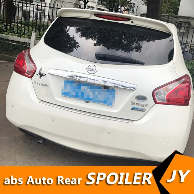 Спойлер для NISSAN Versa 2011 2015 спойлер Tiida YC светильник кой высококачественный из АБС
