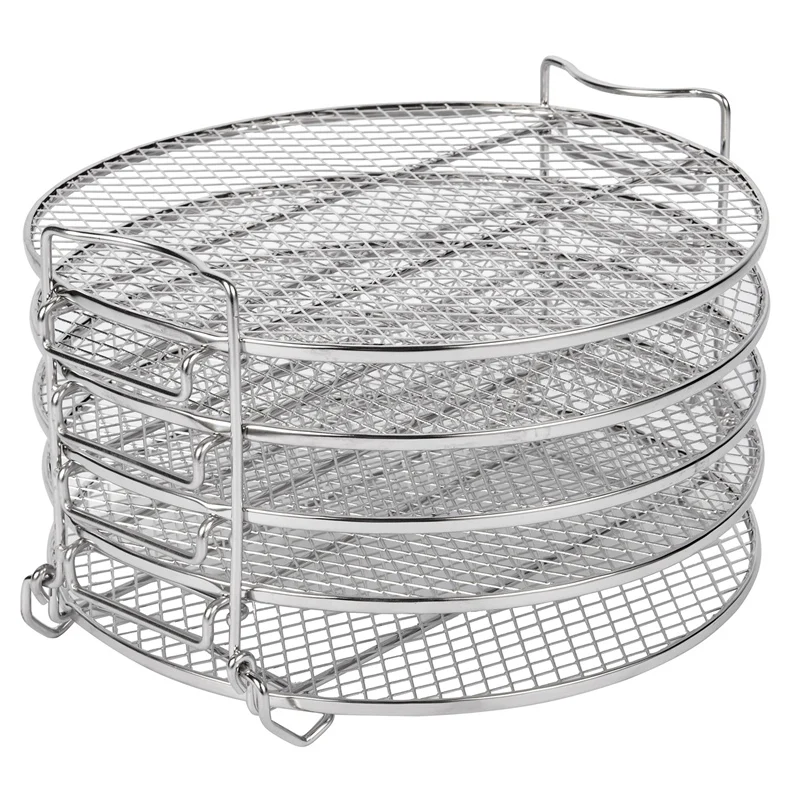 Dehydrator Rack For Ninja Foodi 6.5 &amp 8 Qt Pot Duo Crisp Qt. Stainless Steel 5 Stackable Layers | Дом и сад