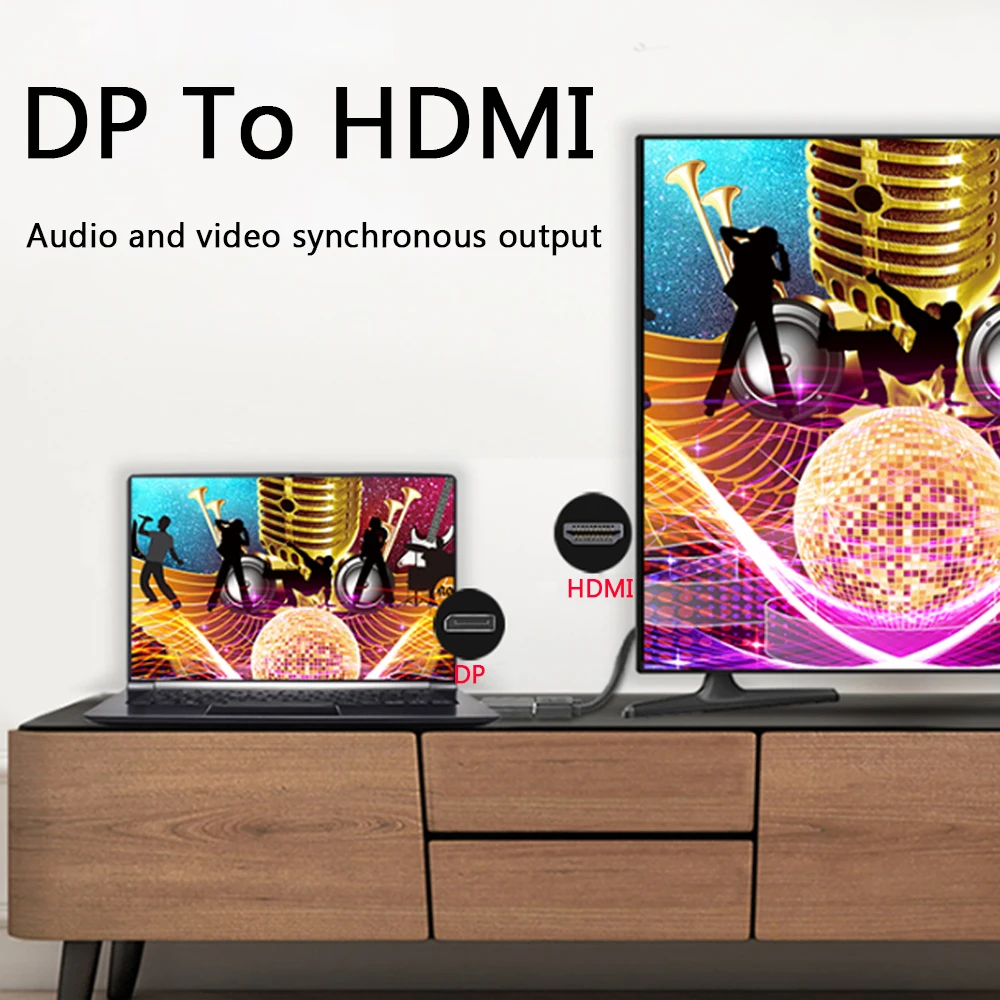 Переходник с порта дисплея на HDMI переходник 4K папа мама для ПК ноутбука проектора