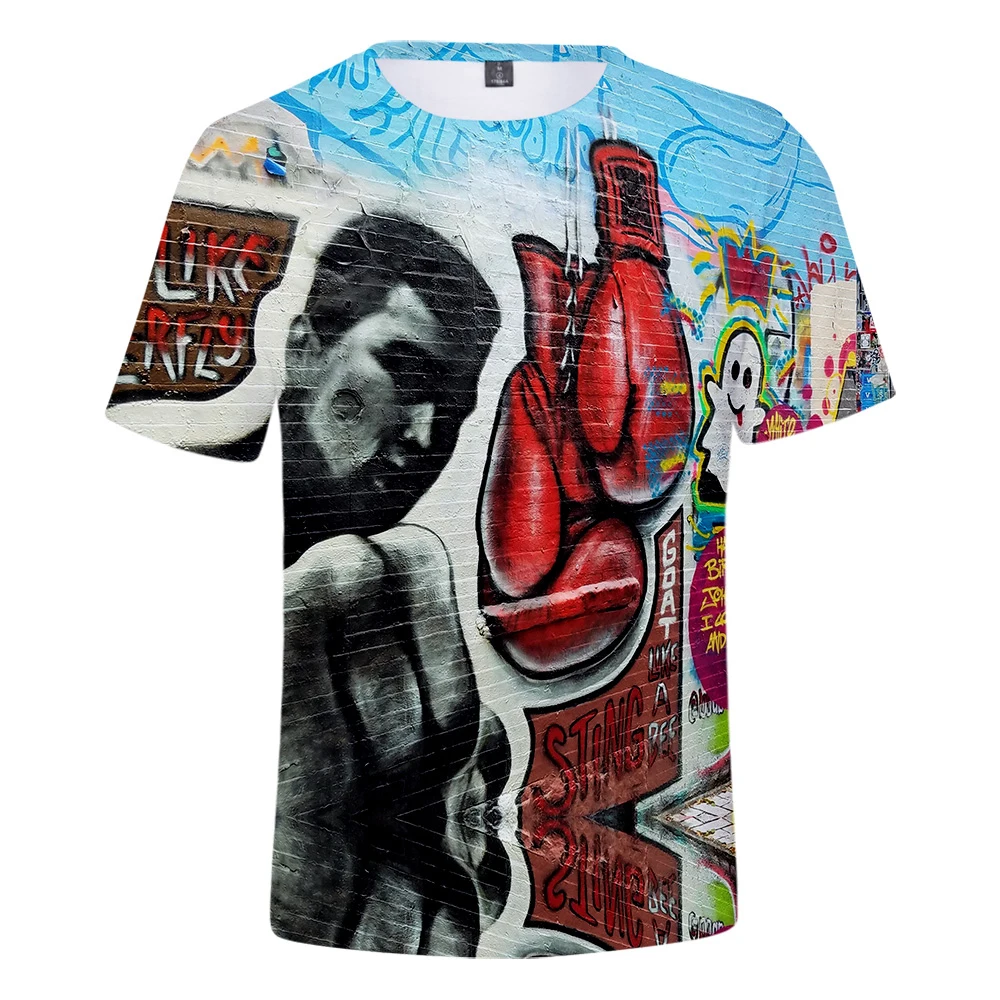 

Muhammad Ali T shirt men's / women's summer casual short-sleeved 3D short-sleeved t shirt Muhammad Ali girl boy hip-hop top hot