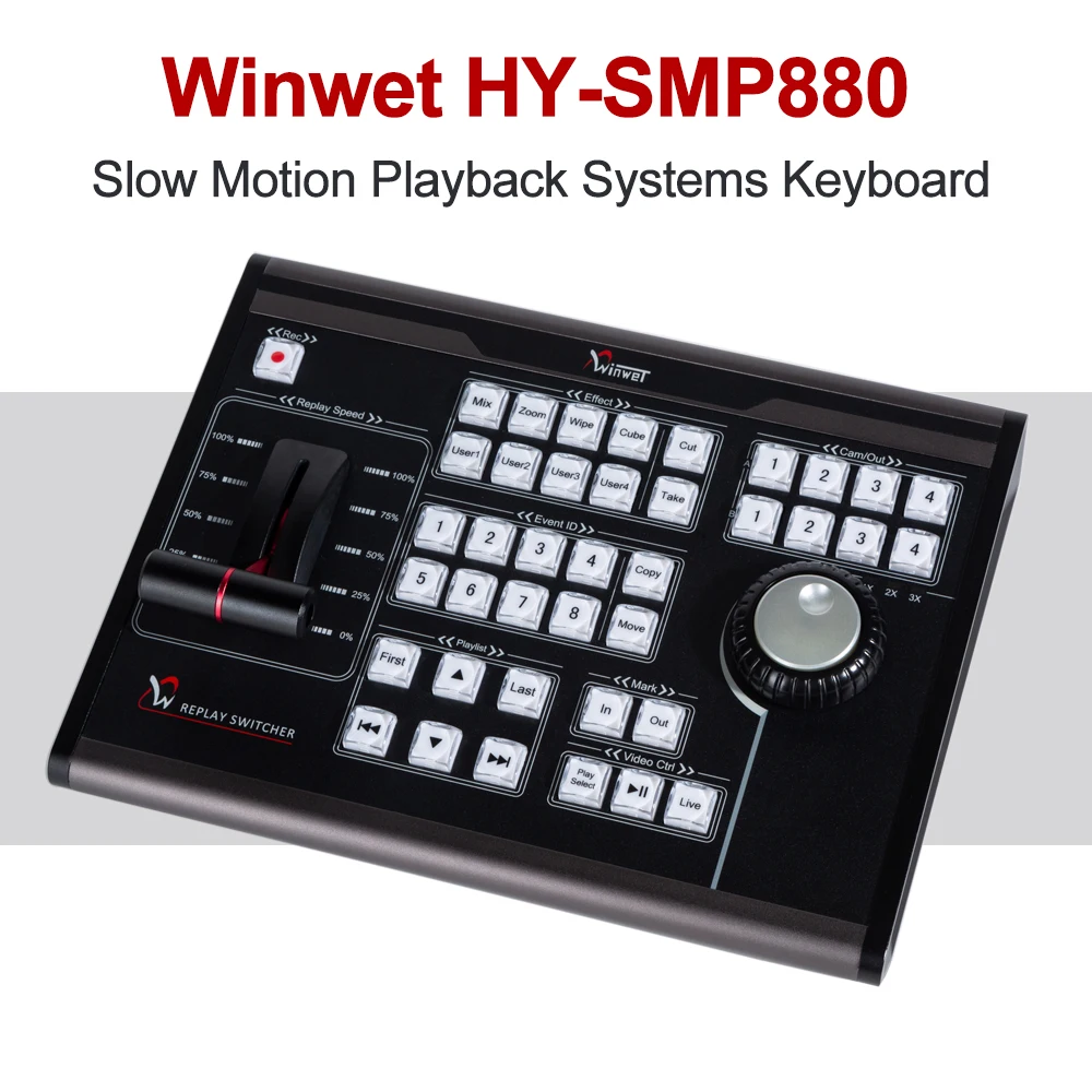 Winwet HY-SMP880 переключатель замедленного движения в реальном времени, система воспроизведения в реальном времени, клавиатура, мини-панель управления Vmix Switcher