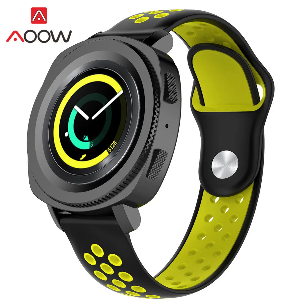 20 мм силиконовый ремешок для часов samsung Galaxy Watch Active 42 мм gear S2 классический Huami Amazfit BIP huawei watch 2 спортивный ремешок