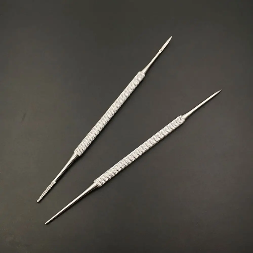 

1pc Double Ended Onychomycosis Paronychia Nail Cleaning Instrumen Pedicure Blacks File Satin Edge Ingrown Toe Nail Lifter Tool