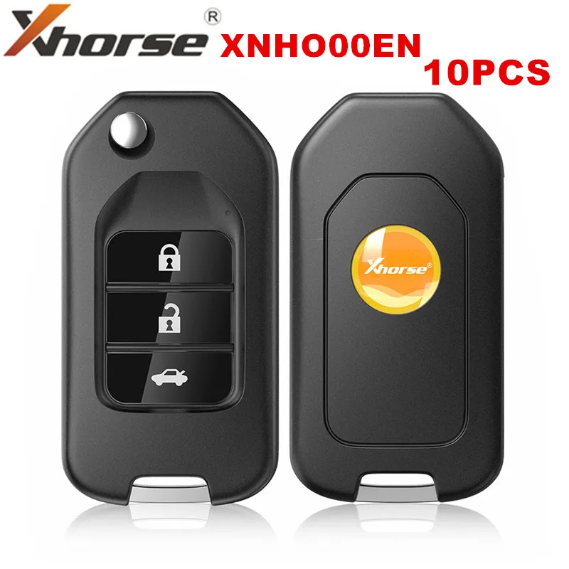 

10PCS/LOT XHORSE XNHO00EN Universal Remote Key For Honda Type Wireless XN004 3 Buttons With NXP Chip for VVDI2/VVDI Key Tool