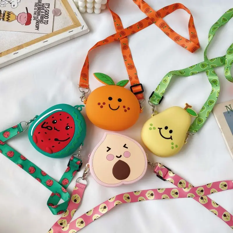 SB0003 New Fashion Cute Silicone Little Cat Bear Single Shoulder Bag Children Decorative Satchel Anime Sidebag
