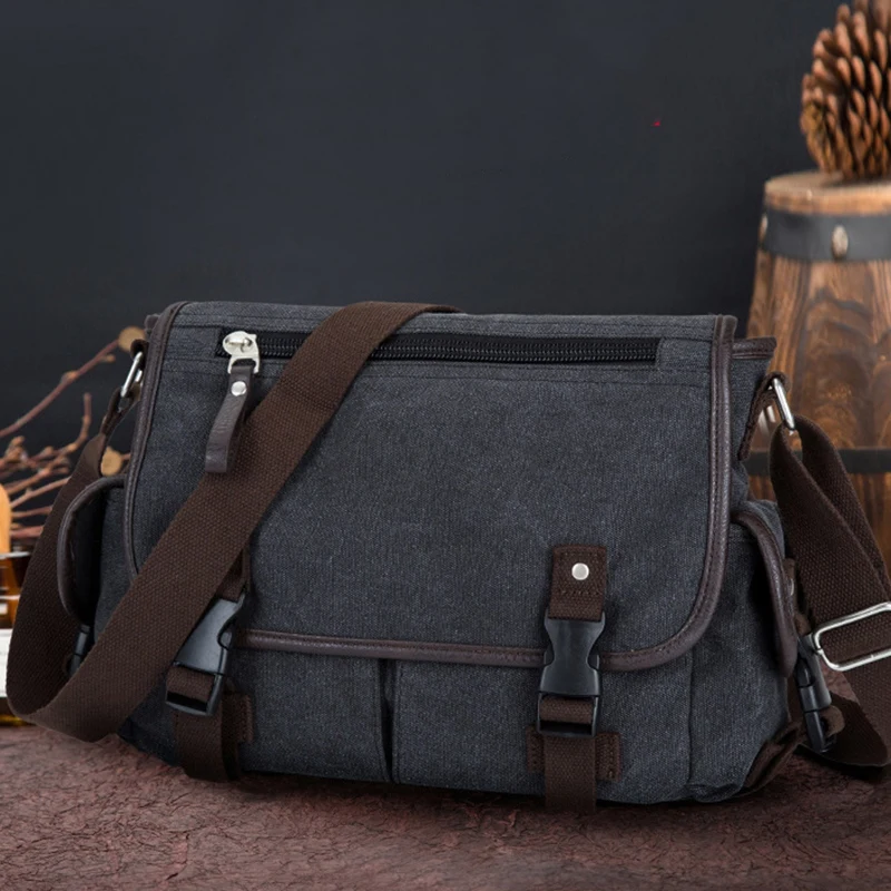 

Handbag Canvas Shoulder Bag Diagonal Bag Men's Casual Personality Bag