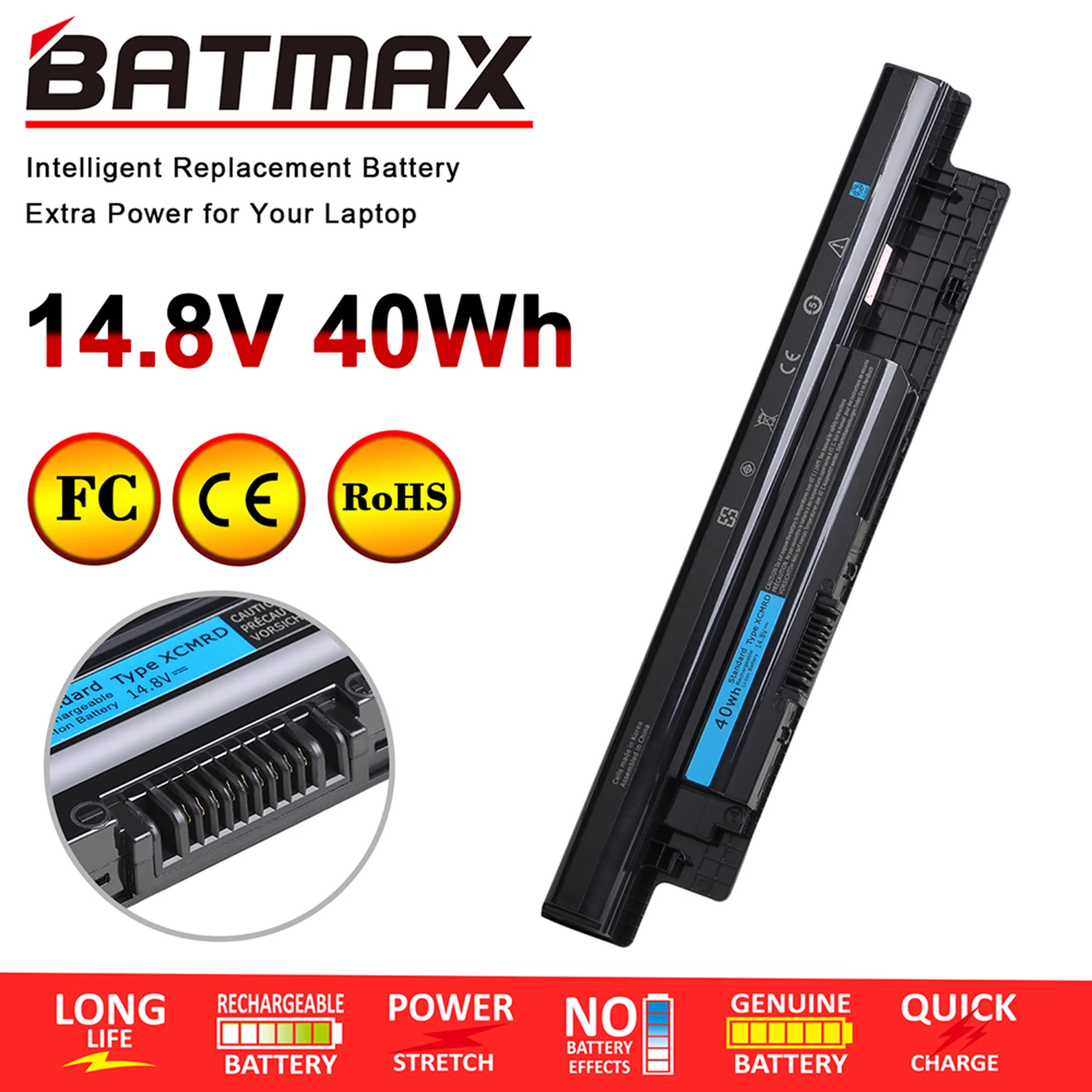 Аккумулятор MR90Y для ноутбука Dell Inspiron 14 3421 14R 5421 15 5437 15R 3521 5521 17 5537 3721 17R 3737 5721 подходит