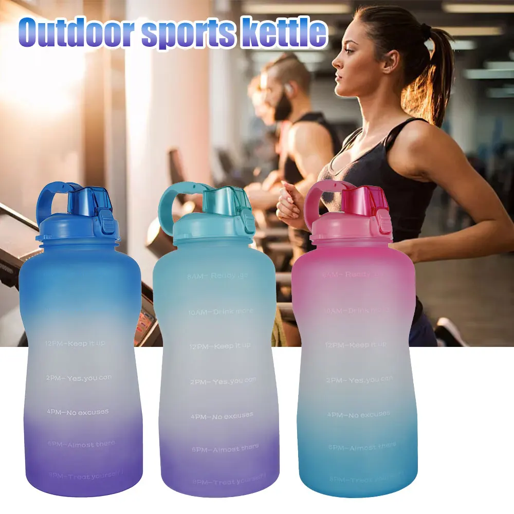 Спортивная бутылка для воды 3800 мл, спортивный шейкер из высококачественного материала, бутылка для питья для спортзала, Экологически чистая бутылка для воды