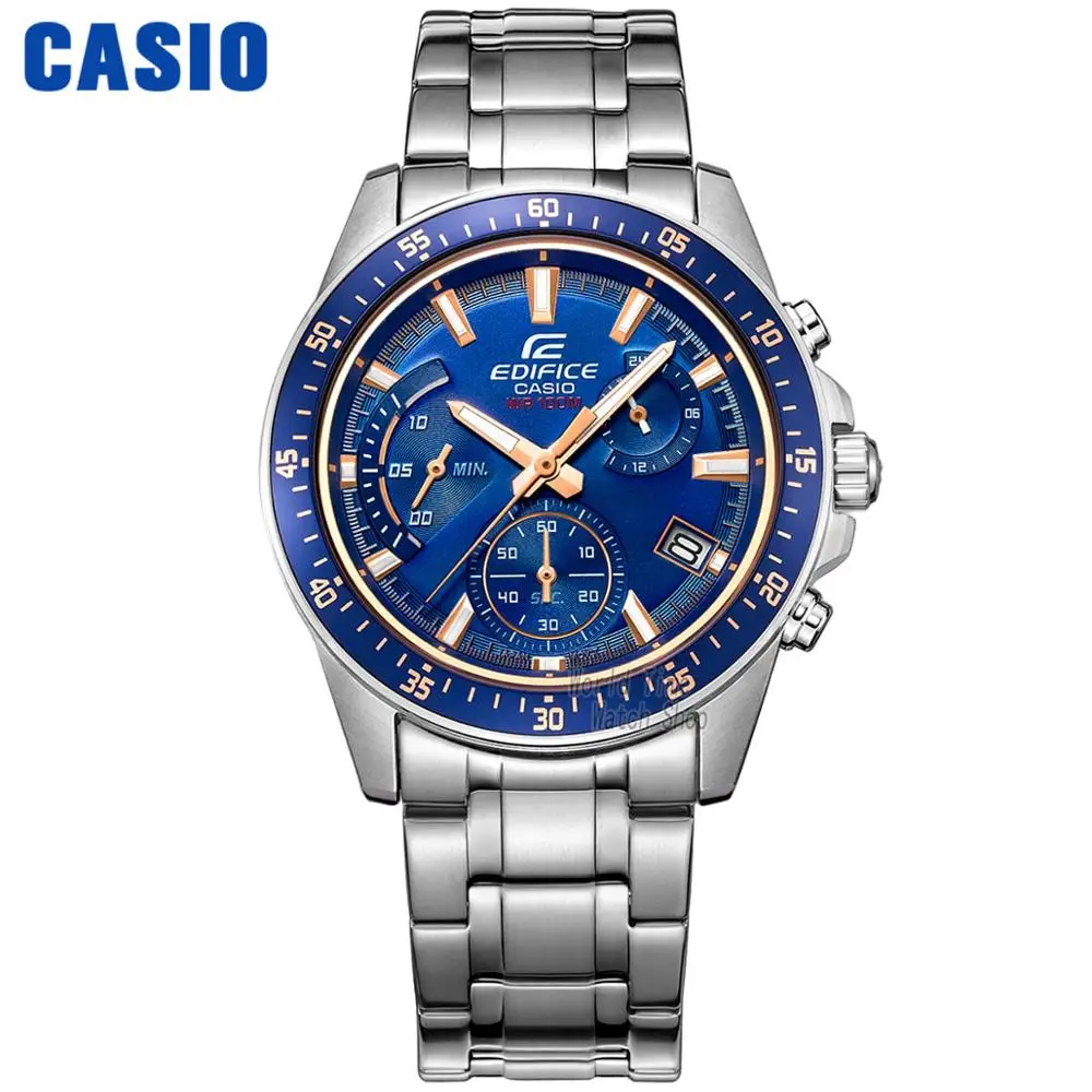 Часы Casio Edifice часы мужские Взрыв лучший бренд класса люкс комплект кварц 100м Водонепроницаемый Световой Хронограф мужские часы Спортивные военные часы дайвинг наручные часы relogio masculino reloj hombre erkek - Цвет: EFV540D2A
