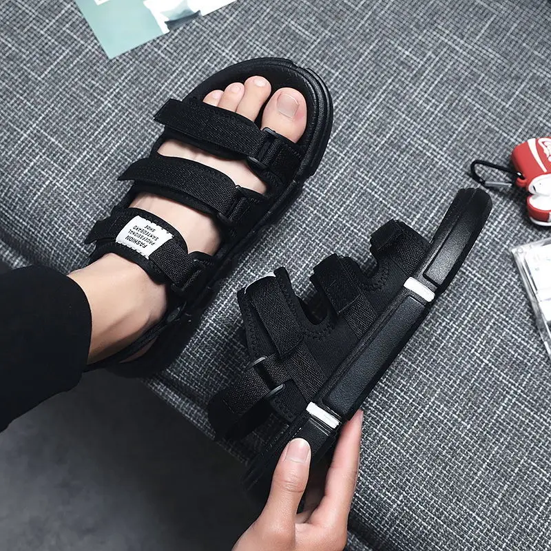 

Men's beach sandals versatile casual thick soled couple's Non Slip shoes