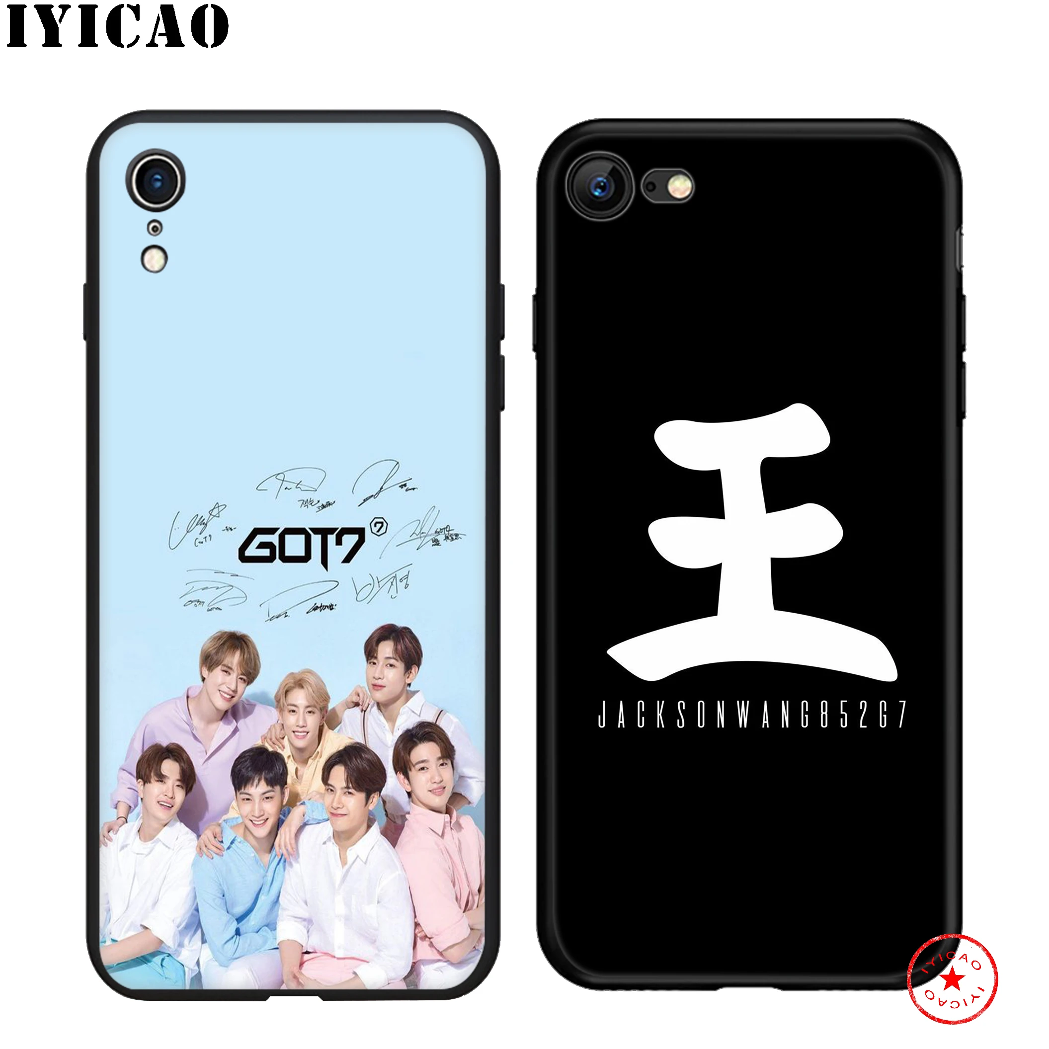 IYICAO Got7 группа K Pop Got 7 мягкий черный силиконовый чехол для iPhone 11 Pro Xr Xs Max X или 10 8 6 6S