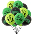 10 шт. игры на воздушных шарах I'm Gaming, черный зеленый цвет, тема игры One 1stHappy день рождения, декор для детей, мальчиков, балоны, подарки