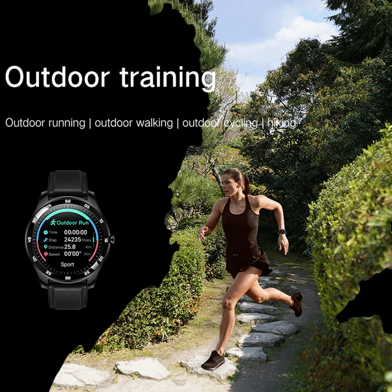 

S16 Smart Watch With Round Screen Dial Strap Sleep Monitoring Calorie Consumption Step Calculation Heart Rate Detection