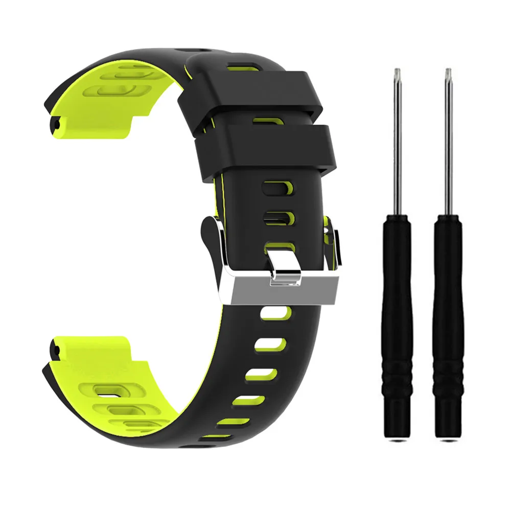Сменный силиконовый ремешок для Garmin Forerunner 235/235 lite/220/230/620/630/735xt двойной цветной ремешок для часов