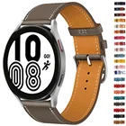 Ремешок кожаный для Samsung Galaxy watch 4Classic46 мм42 ммActive 23Huawei GT-2-3 Pro, браслет для Galaxy Watch 4, 20 мм 22 мм