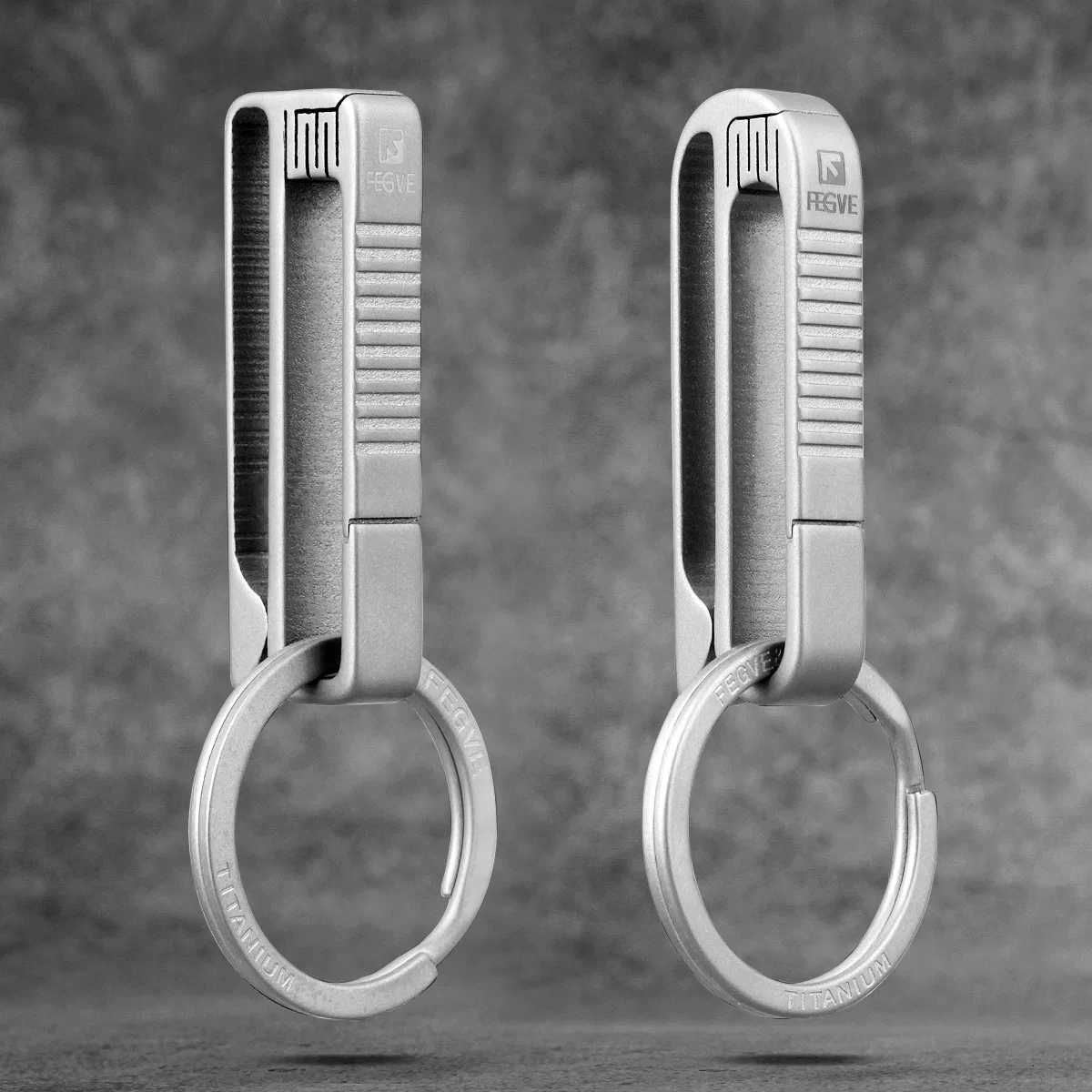 Титановый брелок для ключей роскошный Автомобильный держатель с подвесной