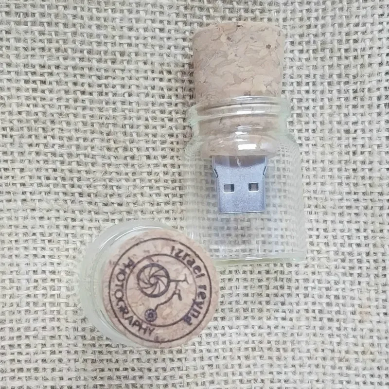 Горячий дрейф бутылки желаний карта памяти Флешка 8 ГБ 16 ГБ USB 2,0 Флешка вилка дерево Флэш карта памяти подарки