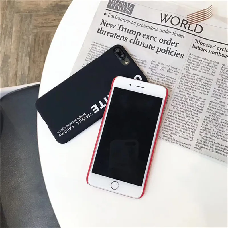 Модный белый чехол для телефона iPhone SE 5s 6s 6 S 7 Plus 8 8plus X брендовый чехол Coque Funda для iPhone Xs Max iPhone7 6,5